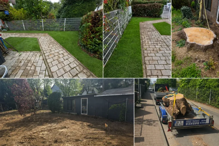 Gartenarbeiten und Pflastersteine